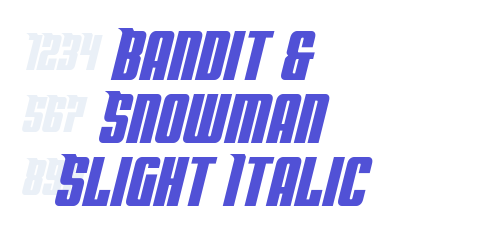 Bandit & Snowman Slight Italic-font-download