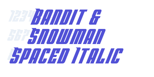 Bandit & Snowman Spaced Italic-font-download