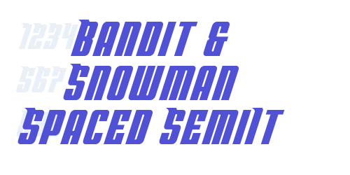 Bandit & Snowman Spaced SemiIt-font-download