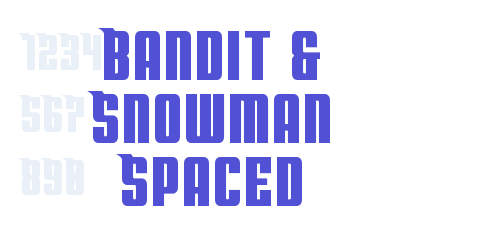 Bandit & Snowman Spaced-font-download