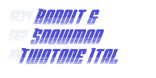 Bandit & Snowman Twotone Ital-font-download