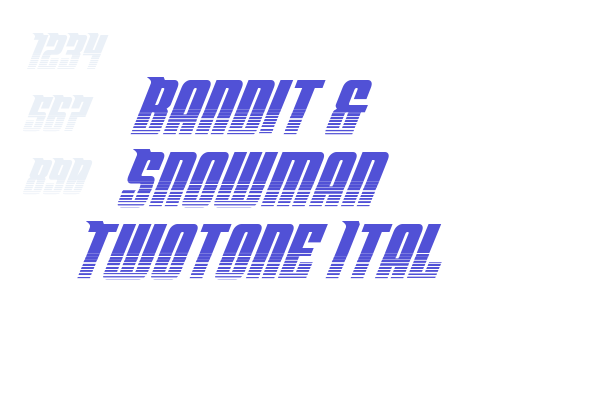 Bandit & Snowman Twotone Ital