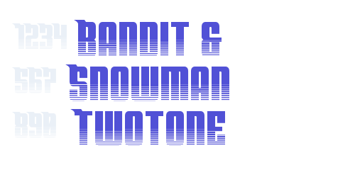 Bandit & Snowman Twotone-font-download