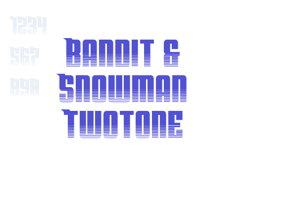 Bandit & Snowman Twotone