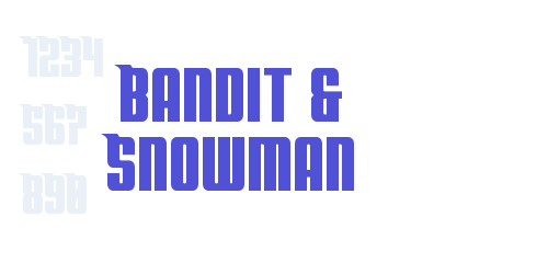 Bandit & Snowman-font-download