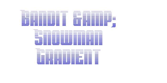 Bandit & Snowman Gradient Font Download