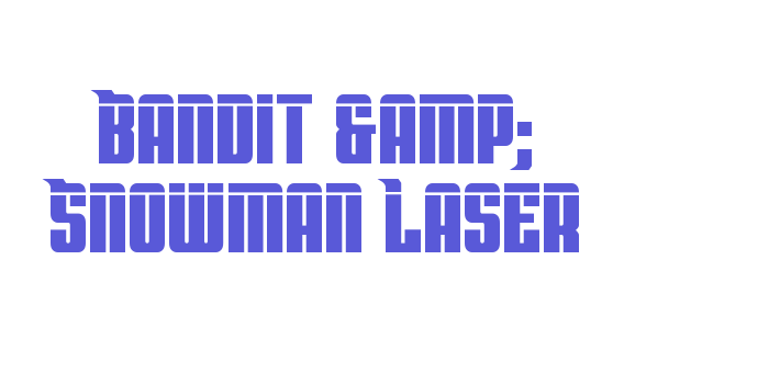 Bandit & Snowman Laser Font Download