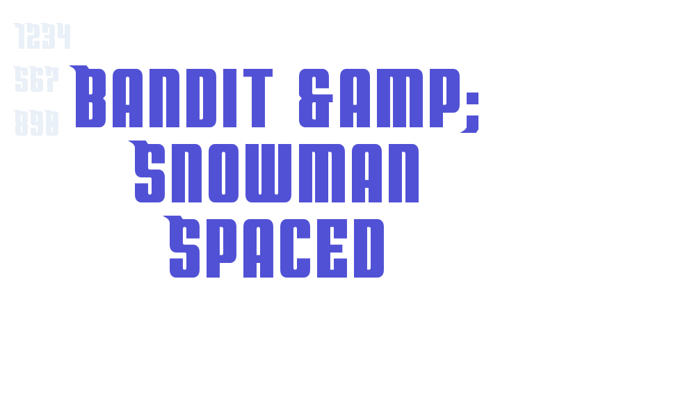 Bandit & Snowman Spaced-font-download