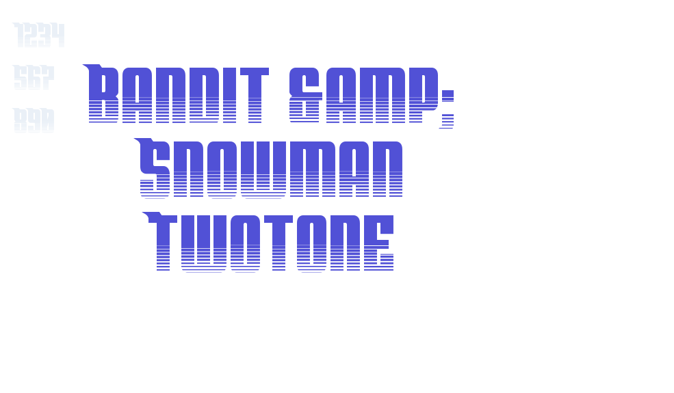 Bandit & Snowman Twotone-font-download