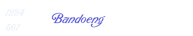 Bandoeng-related font