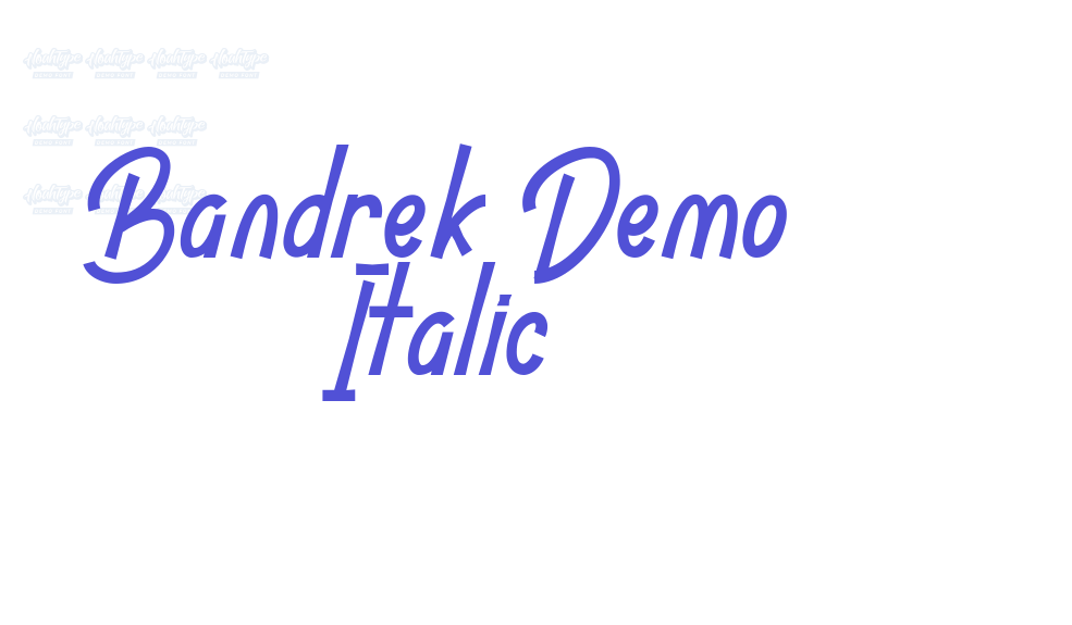 Bandrek Demo Italic-font-download