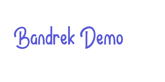 Bandrek Demo Font Download