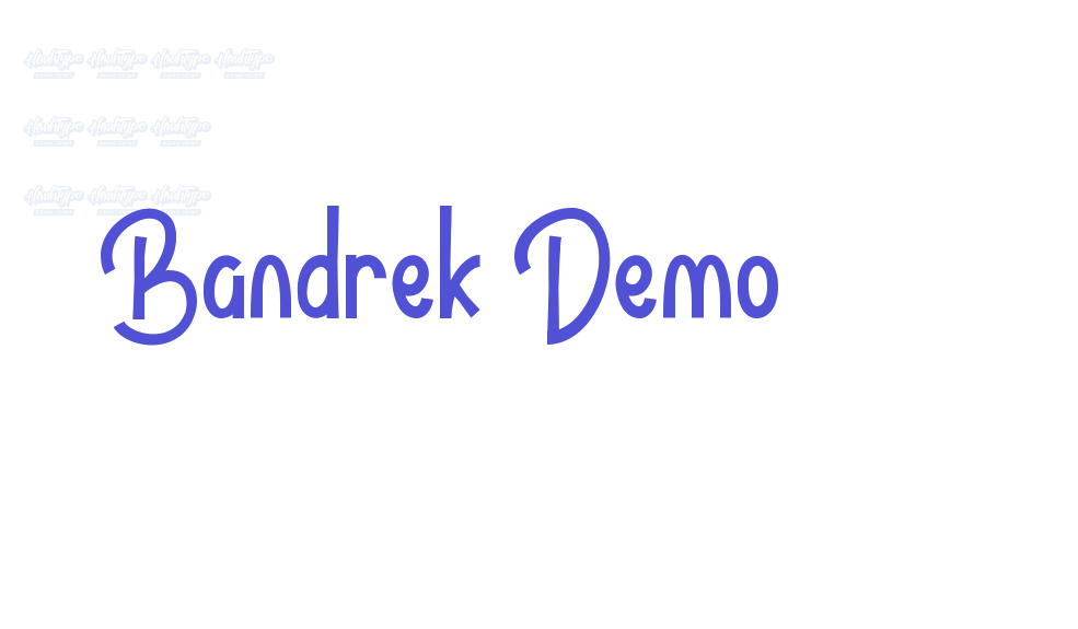 Bandrek Demo-font-download