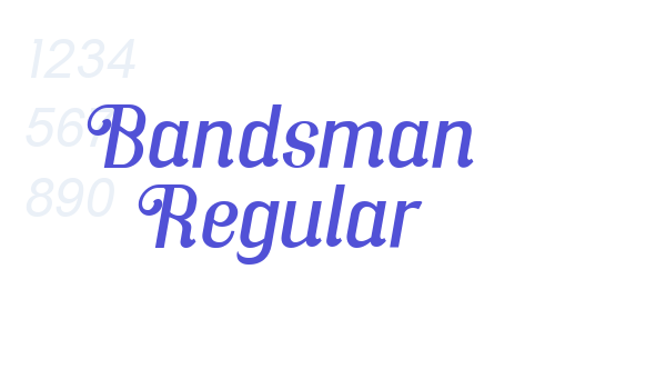 Bandsman Regular font download