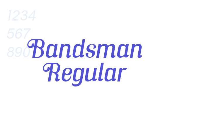 Bandsman Regular font download