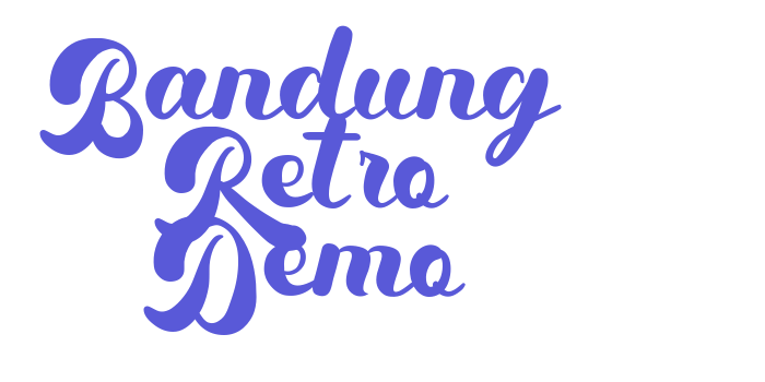 Bandung Retro Demo Font Download