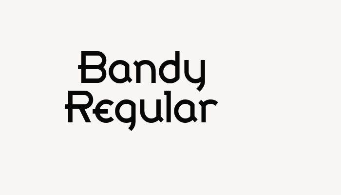 Bandy Regular font download