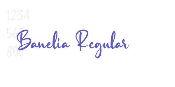 Banelia Regular font free