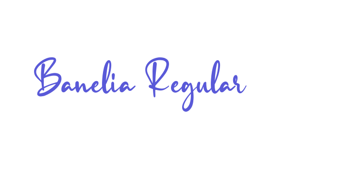 Banelia Regular Font Download