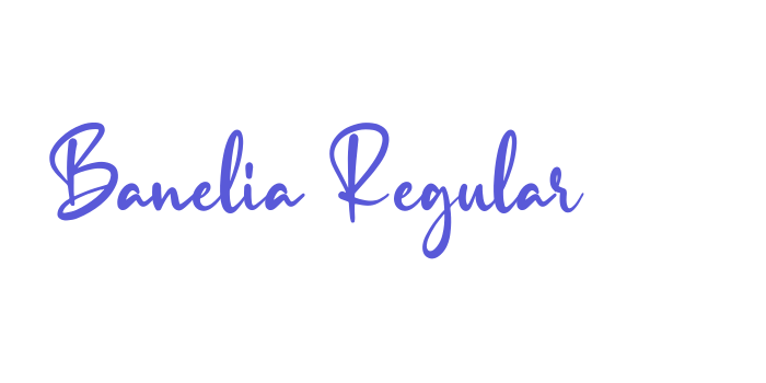 Banelia Regular Font