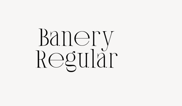 Banery Regular Font