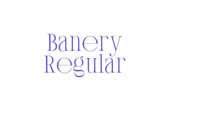 Banery Regular Font