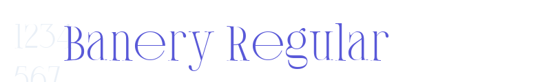 Banery Regular font