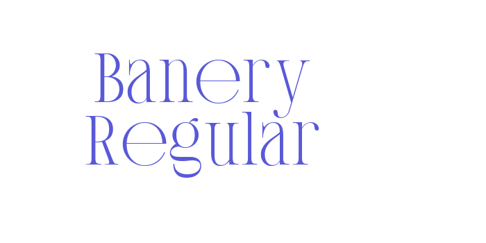 Banery Regular Font