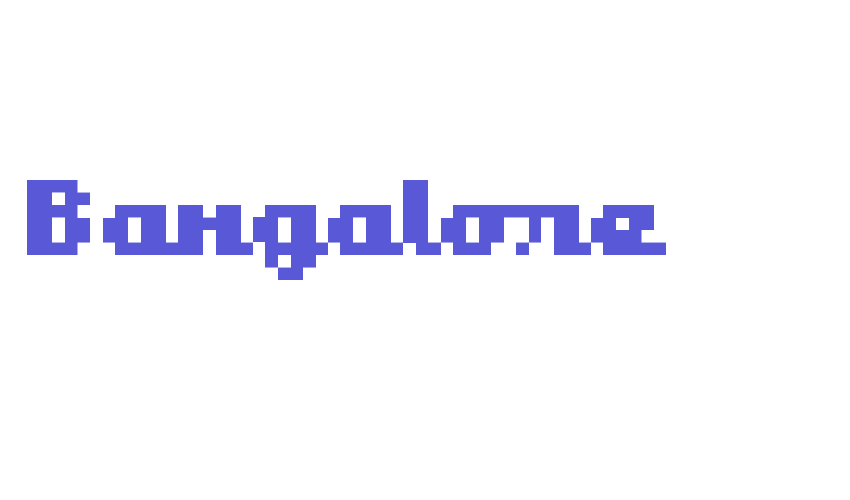 Bangalore Font