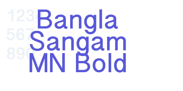 Bangla Sangam MN Bold font free