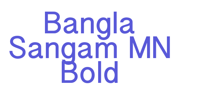 Bangla Sangam MN Bold Font Download