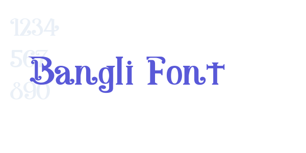 Bangli Font font