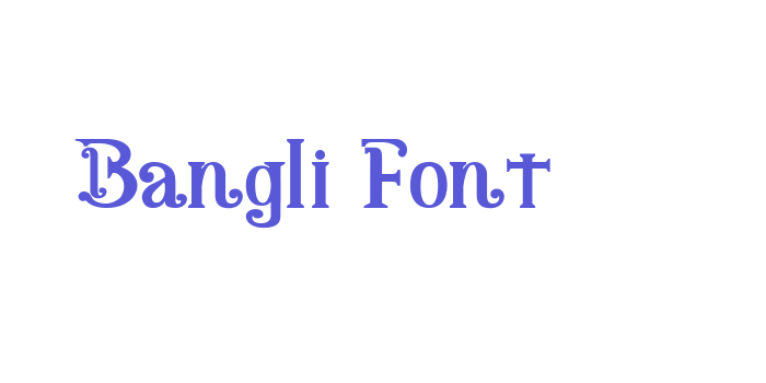 Bangli Font Font Download