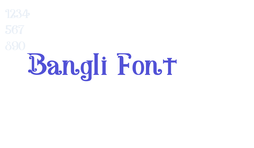 Bangli Font-font-download