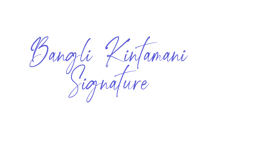 Bangli Kintamani Signature Font Download