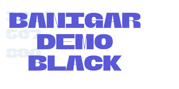 Banigar DEMO Black font free