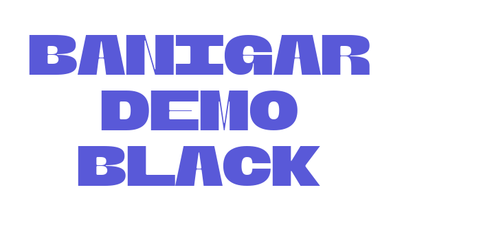 Banigar DEMO Black Font Download