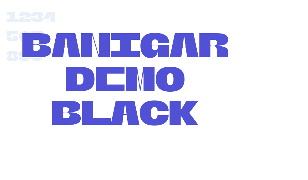 Banigar DEMO Black-font-download