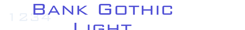 Bank Gothic Light-font