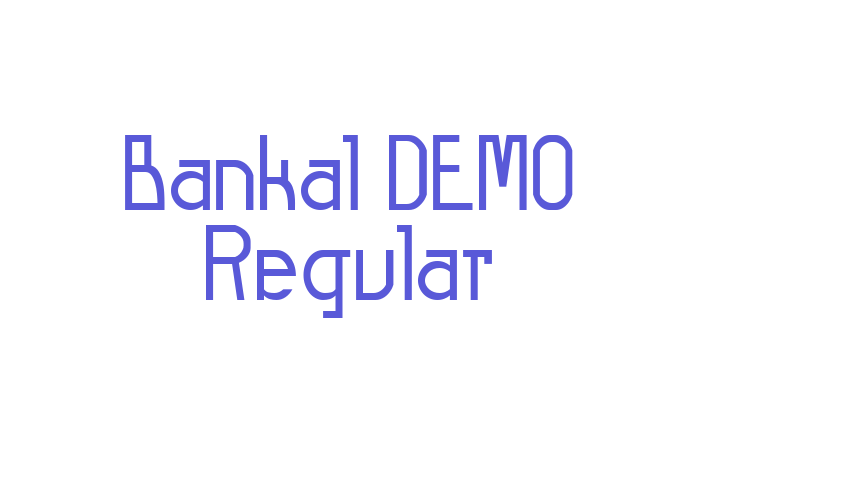 Bankal-DEMO Regular Font