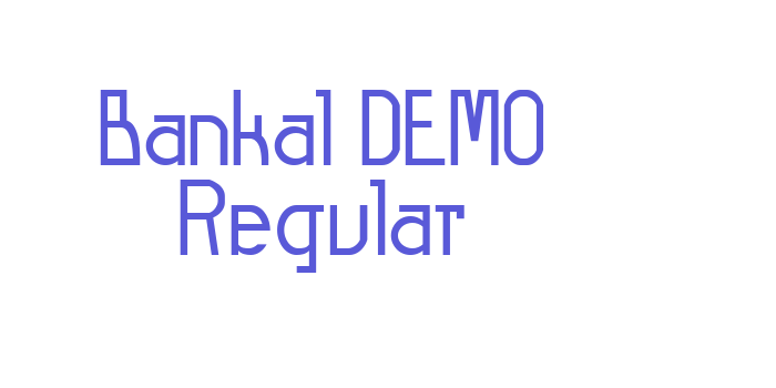 Bankal-DEMO Regular Font Download