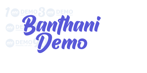 Banthani Demo font free