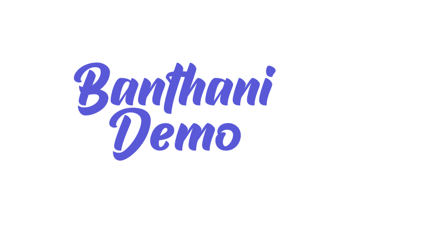 Banthani Demo Font Download