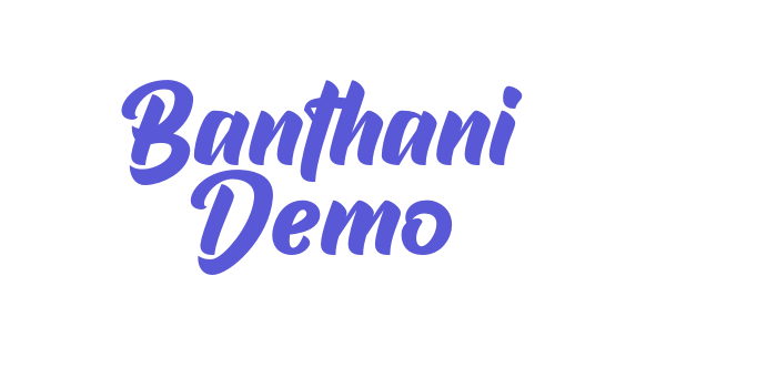 Banthani Demo Font Download