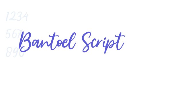 Bantoel Script font