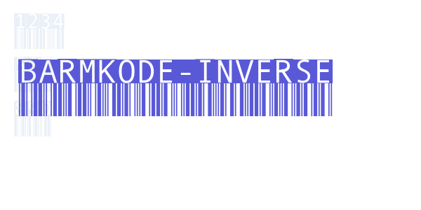 BarMKode-Inverse font