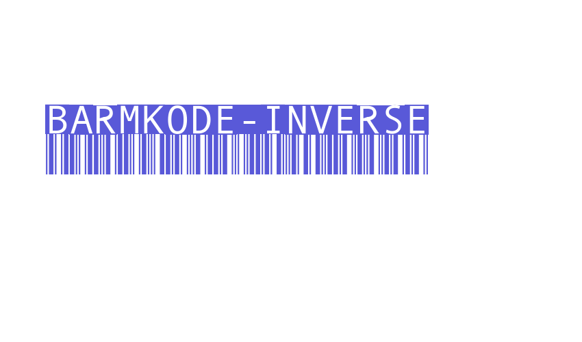 BarMKode-Inverse Font Download