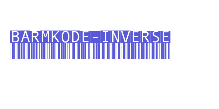 BarMKode-Inverse Font Download