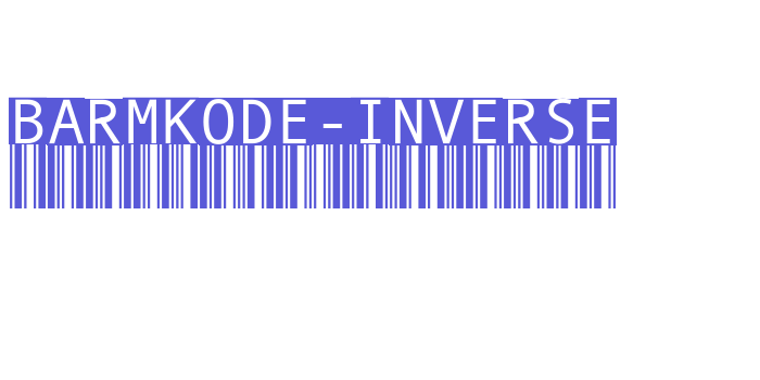 BarMKode-Inverse Font