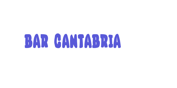 Bar Cantabria Font Download